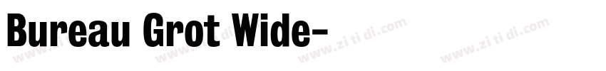 Bureau Grot Wide字体转换
